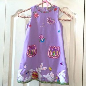 Springtime girls 3T Easter bunny dress